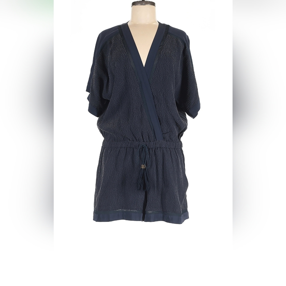 Twelfth Street by Cynthia Vincent SILK Deep Blue Textured Garment